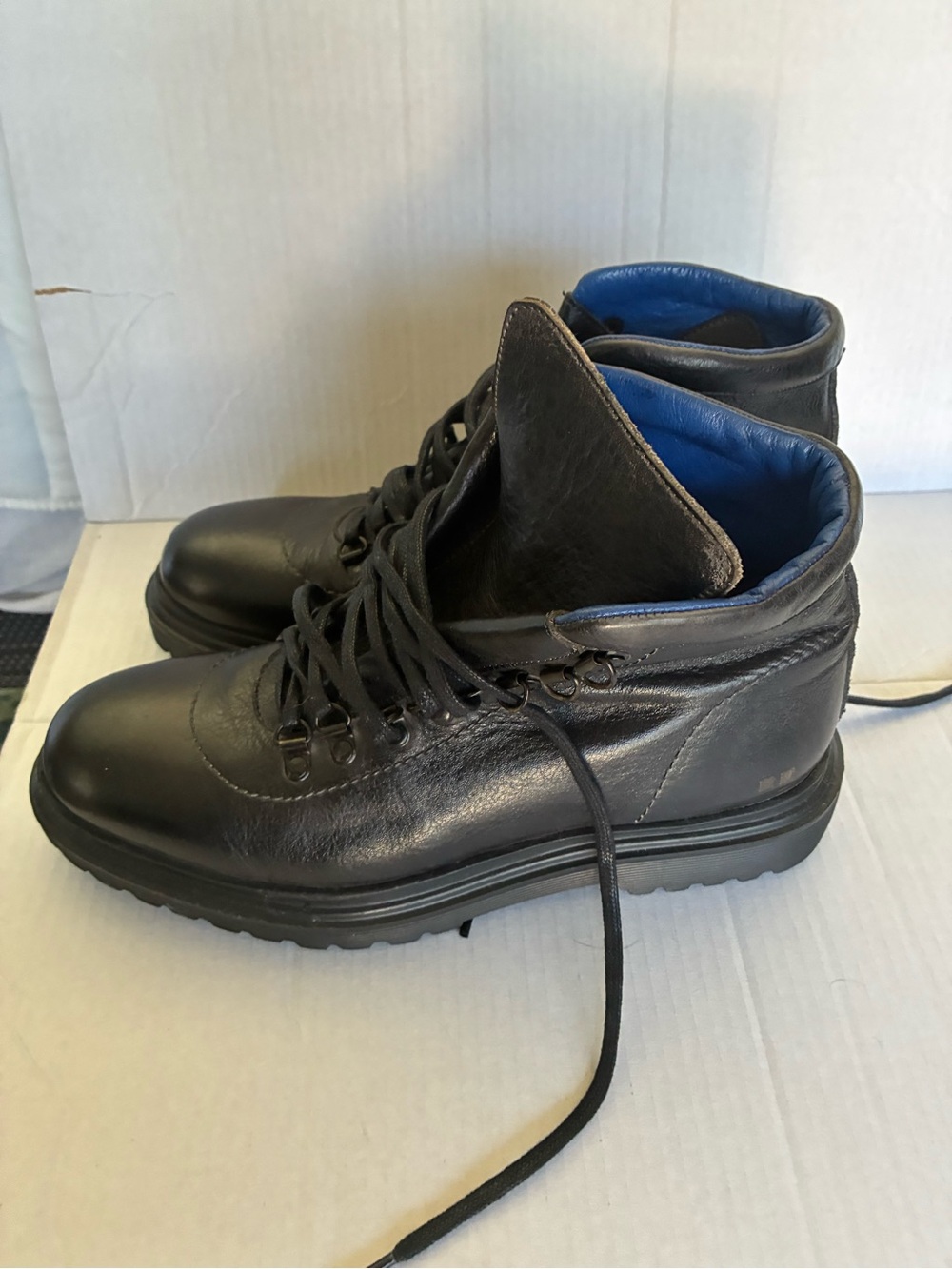 Men’s Bed Stu Black Rugged black leather Boots size 8